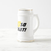 70 Dus wat Grappige Typografie 70ste Verjaardag Bierpul (Voorkant rechts)