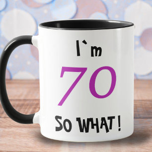 70 dus Wat Leuk Inspirerend 70ste Verjaardag Mok