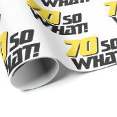 70 dus wat Leuke Typografie Moderne 70ste Verjaard Cadeaupapier (Rol Hoek)