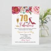 70. en de uitnodiging van de vrouw van Fabulous Bi (Staand voorkant)