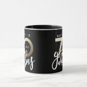 70 en fabelachtige gouden metallische verjaardagsd mok (Midden)