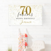 70 en Fabulous Birthday Elegant Gold en Black Spandoek (Insitu)