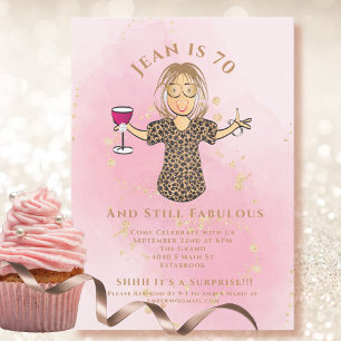 70 en Fabulous Blush Gold Grappige 70e Verjaardag Kaart