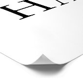 70 en Fabulous Elegant 70th Birthday Foto Poster (Hoek)