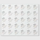 70 en Fabulous Elegant Vrouw 70e Verjaardag Cadeaupapier (Vlak)