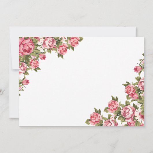 70 en Fabulous Floral | 70e verjaardag van de uitn Kaart (Achterkant)