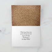 70 en Fabulous Gold Glitter 2 Foto 70e verjaardag Kaart (Binnen)