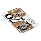 70 en Fabulous Gold Glitter 2 Foto 70e verjaardag Magneet (Rechterzijde)