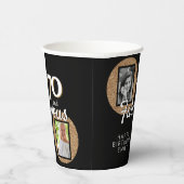 70 en Fabulous Gold Glitter 2 Foto 70e verjaardag Papieren Bekers (Rechts)