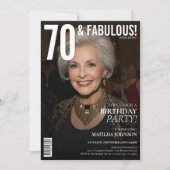 70 en Fabulous Magazine Hoesje 70ste verjaardag Kaart (Voorkant)