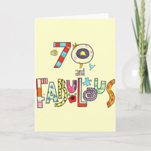 70 en fantastisch - 70ste verjaardag kaart