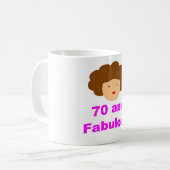 70 en geweldig koffiemok (Voorkant links)