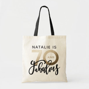 70 en geweldige verjaardagscadeautjes voor feestje tote bag