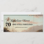 70 en nog steeds Fabulous tropical boarding pass (Achterkant)