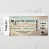 70 en nog steeds Fabulous tropical boarding pass (Voorkant)