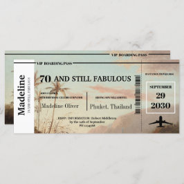 70 en nog steeds Fabulous tropical boarding pass
