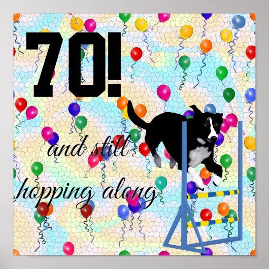 70! en nog steeds huppelen poster (Voorkant)