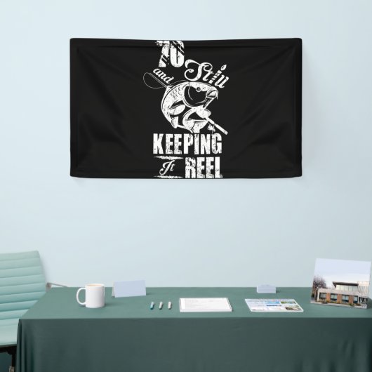 70 en nog steeds in leven Gevist op zaterdag Spandoek (Beurs)