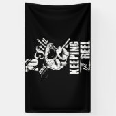 70 en nog steeds in leven Gevist op zaterdag Spandoek (Verticaal)