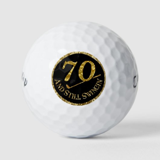 70 en nog steeds inslikken. golfballen (Voorkant)