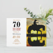 70 en nog steeds Kickin' verjaardagsfeestje Kaart (Staand voorkant)