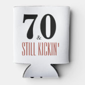 70 en nog steeds Kickin 'Verjaardagsfeestje Kan Co Blikjeskoeler (Voorkant)