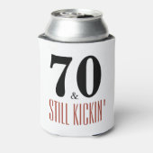 70 en nog steeds Kickin 'Verjaardagsfeestje Kan Co Blikjeskoeler (Blikje Achterkant)