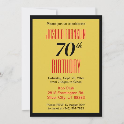 70 en nog steeds rokin Hot | 70e verjaardag Kaart (Achterkant)