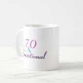 70 en Sensational 70th Birthday Classy Gift Koffiemok (Voorkant links)