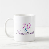 70 en Sensational 70th Birthday Classy Gift Koffiemok (Links)