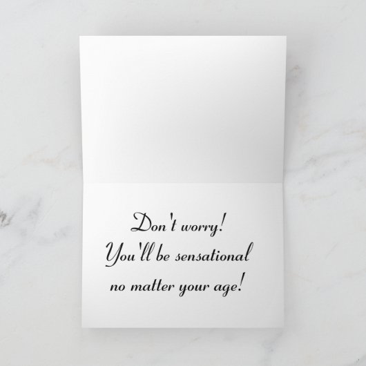 70 en Sensational Personaliseer 70th Birthday Kaar Kaart (Binnen)