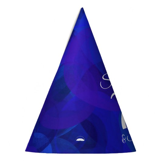 70 en Sensational Royal Blue Birthday Feesthoedjes (Links)