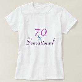 70 en sensationele 70e verjaardag t-shirt