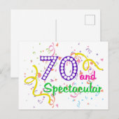 70 en spectaculair briefkaart (Voorkant / Achterkant)