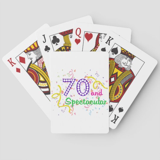 70 en spectaculair pokerkaarten (Achterkant)
