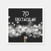 70 en spectaculaire Champagne Party Napkins Servet (Voorkant)