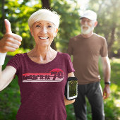 70 en Swanky Retro Roze Palet  Zonsondergang T-shirt