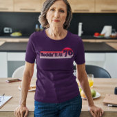 70 en Swanky Retro Roze Palet  Zonsondergang T-shirt