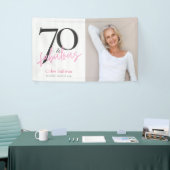 70 & Fabulous Foto 70e Verjaardagsfeestje Spandoek (Beurs)