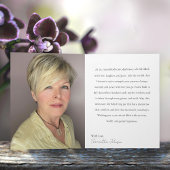 70 & Fabulous Orchid Photo Birthday Greeting Card Kaart