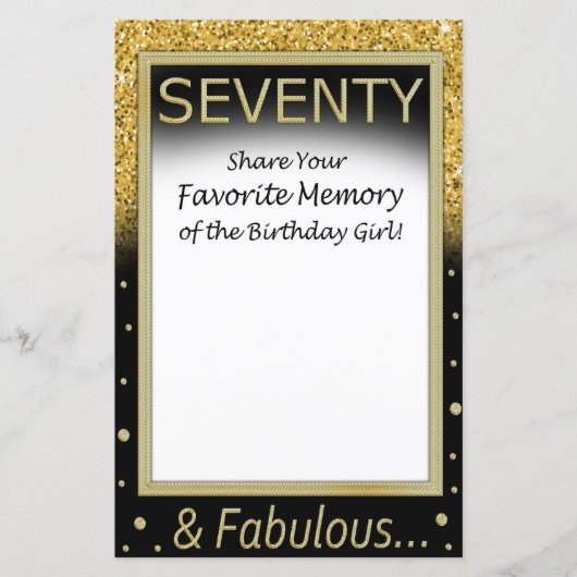 70 favoriete herinnering van het meisje van de geb (Voorkant)