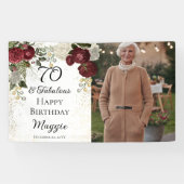 70. Floral Birthday Party (Roos van Fabulous Glam) Spandoek (Horizontaal)
