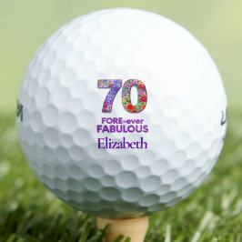 70 FOREVER-ever Fabulous 70th Birthday Kleurrijk Golfballen