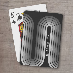 70 Geïnspireerde lijnArt-schaduwen van grijs en zw Pokerkaarten
