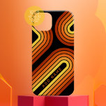 70 Geïnspireerde lijnkunst Zonneharde, rode Oranje Case-Mate iPhone 14 Pro Max Hoesje<br><div class="desc">Een bohemisch gebogen ontwerp met een gestreept patroon en ronde vormen in gele,  oranje en baksteenrode zonnekleuren. Een gewaagd maar minimaal ontwerp met een optioneel gebied om tekst toe te voegen.</div>