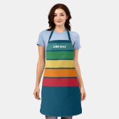 70 Geïnspireerde regenboogkleuren met kunstschilde Schort (Gedragen)