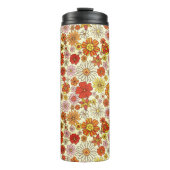 70 geïnspireerde warme bloemdruk thermosbeker (Voorkant)