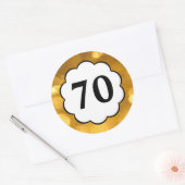 70 - Golden Numbers Sticker (Envelop)