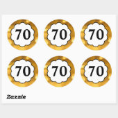 70 - Golden Numbers Sticker (Vel)