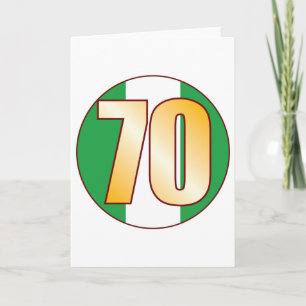 70 het Goud van NIGERIA Kaart